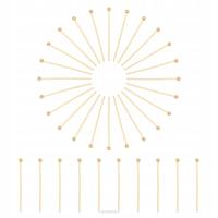 Szpilka zakończona kulką 25m- pozłacana- złoto18K