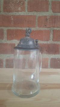 Старая Пивная Кружка Немецкая Стеклянная