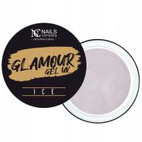 Nails Company Żel Budujący Do Paznokci Glamour UV z Drobinkami 50 g - Ice