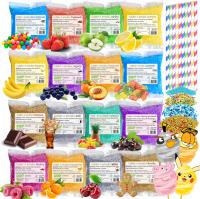 Сахар 16х 100г цвет вкус для сахарной ваты Саше брызг вафли соломинки