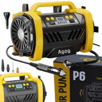 KOMPRESOR SAMOCHODOWY 12V lub 230V PRZENOŚNY MOCNY ELEKTRYCZNA POMPKA AGOG