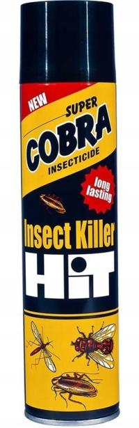 Preparat Owadobójczy na różne owady HIT Insect Killer Cobra Spray - 400 ml