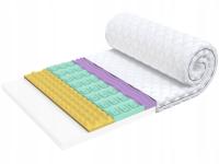 Materac nawierzchniowy 140x200, nakładka na materac 9cm, topper, H3;