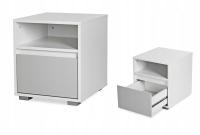 Тумбочка тумбочка Белый пепел с ящиком 40 см Далия Литтлески