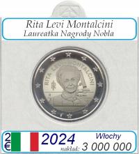 2 euro Włochy Rita Levi Montalcini 2024 + holder