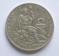 Peru - 1 sol - 1934r. Ag 25