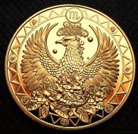 Znaki Zodiaku - Skorpion , pozłacany medal