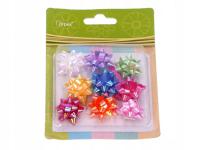 Kokardki samoprzylepne kolorowe 9 sztuk