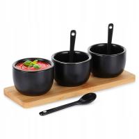 3x миски для соусов соусы для соусов закуски закуски соусы доска