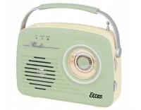 Radio sieciowo-bateryjne AM, FM Eltra LUIZA model SP-11 miętowa