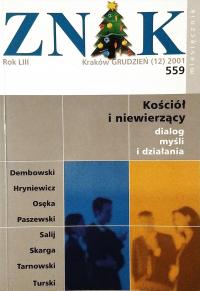 Znak Miesięcznik Nr 559 Rok LIII 12.2001 SPK