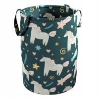 Желтый Типи корзина для игрушек Тоби синий