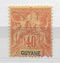 Gujana Francuska, Mi: FR-GY 38, 1892 rok