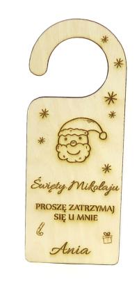 ŚWIĘTA ZAWIESZKA DEKOR DLA MIKOŁAJA NA KLAMKĘ MC53