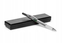 DŁUGOPIS MAJSTERKOWICZA wielofunkcyjny 6w1 SREBNY prezent dla złotej rączki