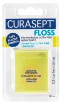 CURASEPT FLOSS желтая зубная нить 50 м 1 шт.