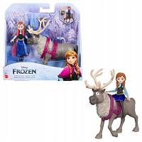 Disney Frozen Toys, Anna Posable Small Doll and Sven Reindeer Inspired by t