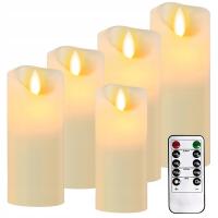 SWIECA LED PLASTIKOWA DUŻA BEŻOWA Z TIMEREM 14 POZIOMÓW ŚCIEMNIANIA
