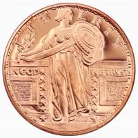Liberty Standing 1 uncja Miedzi