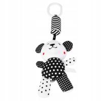 Baby wiszące zabawki grzechotkowe czarno -biały w paski wózek O4