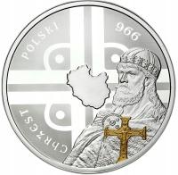 Kamerun. 2.500 franków 2016, Chrzest Polski – SREBRO