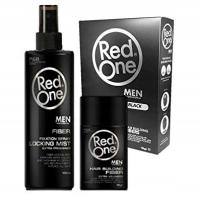REDONE ZESTAW FIBER PUDER DO WŁOSÓW OBJĘTOŚĆ CZARNY 12G + UTRWALACZ 100ML