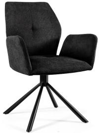 Krzesło ALICE Unique czarny konferencyjne do salonu gabinetu