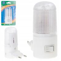 Светодиодная ночная лампа для контактных розеток, ночная белая люминесцентная лампа для спальни