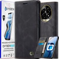 Etui na telefon kabura skóra OXYGEN BooK do Realme 12 4G +Super Folia