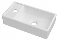 РАКОВИНА СТОЛЕШНИЦЫ БЕЛАЯ КЕРАМИЧЕСКАЯ ПРЯМОУГОЛЬНАЯ МАЛЕНЬКАЯ ДЛЯ ВАННОЙ КОМНАТЫ ASPRA