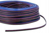 Przewód Kabel Do Taśmy Taśma LED RGB 4 żyły linka Do Kolorowej Taśmy