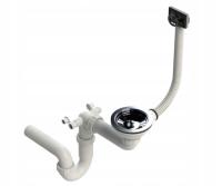 ОДИНОЧНЫЙ СИФОН ДЛЯ РАКОВИНЫ РУЧНОЙ НАСТЕННЫЙ ЧЕРНЫЙ