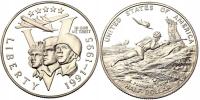 50 centów Half Dolar (1993) USA - 50. rocz. II wojny światowej P Proof