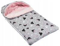 Хлопковый спальный мешок с капюшоном для коляски Minky RU