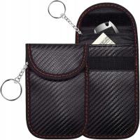 Etui antykradzieżowe na kluczyk KEYLESS bloker sygnału RFID FARADAYA 2szt.