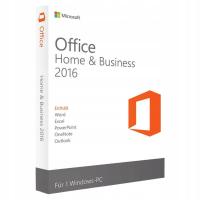 Microsoft Office 2016 Home & Business 1 PC/licencja wieczysta BOX