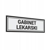 Naklejka - Gabinet Lekarski 10x30 cm #DD03S