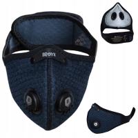 Maska antysmogowa i antyalergiczna Broyx granatowa sport Alfa rozmiar M