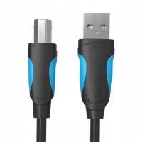 Kabel USB - USB-B Vention VAS-A16-B200-F czarny 2m