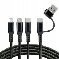 Kabel USB - micro/C/iPh 1,2m everActive CBB-1.2ALL
