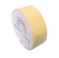 Taśma dekoracyjna Washi Pastel Żółty