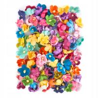Цветы бумажные цветы 2 см 60 шт многоцветные декоративные