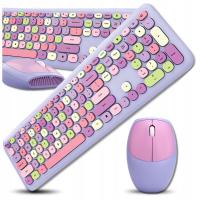 Беспроводная клавиатура MOFII 666 COLOURFUL 2.4 G USB набор мыши