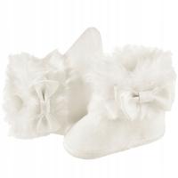 Zimowe buciki ocieplane dla dziewczynki w kolorze ecru Made PL