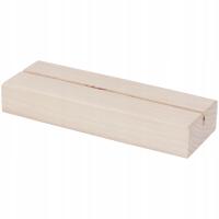 Drewniana podstawka stojak na plexi/pleksi A5 15x5 cm