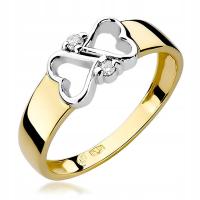 Обручальное кольцо злотый с кубическим цирконием pr333 r16