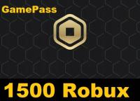 ROBLOX GAMEPASS ROBUX 1500 SZTUK 1500RS ROBUXÓW ROBUXY