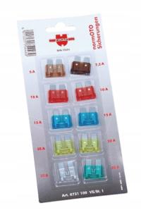 Набор плоских предохранителей WURTH c 10 шт.