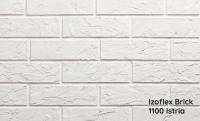 Izoflex elastyczna cegła na ścianę balkon klinkier 240x65 biały Istria 1100