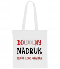 ЭКО-СУМКА ДЛЯ ПОКУПОК С СОБСТВЕННОЙ ПЕЧАТЬЮ ФОТО ЛОГОТИП ТЕКСТ ГРАФИКА